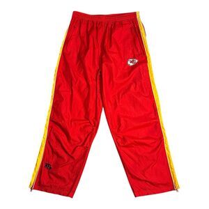 Vintage Kansas City Chiefs Track Pants Red Yellow Mens Large EUC, NFL